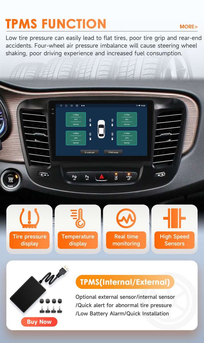 Android 14 8Core For Chrysler 200 200C 2015-2019 CarPlay Car Radio Stereo 6+64GB