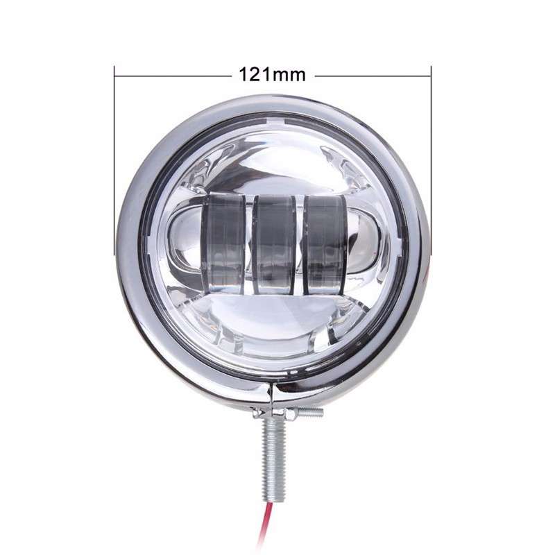 4.5" LED Projector Auxiliary Passing Spot Fog Head Light Lamp For Harley Touring