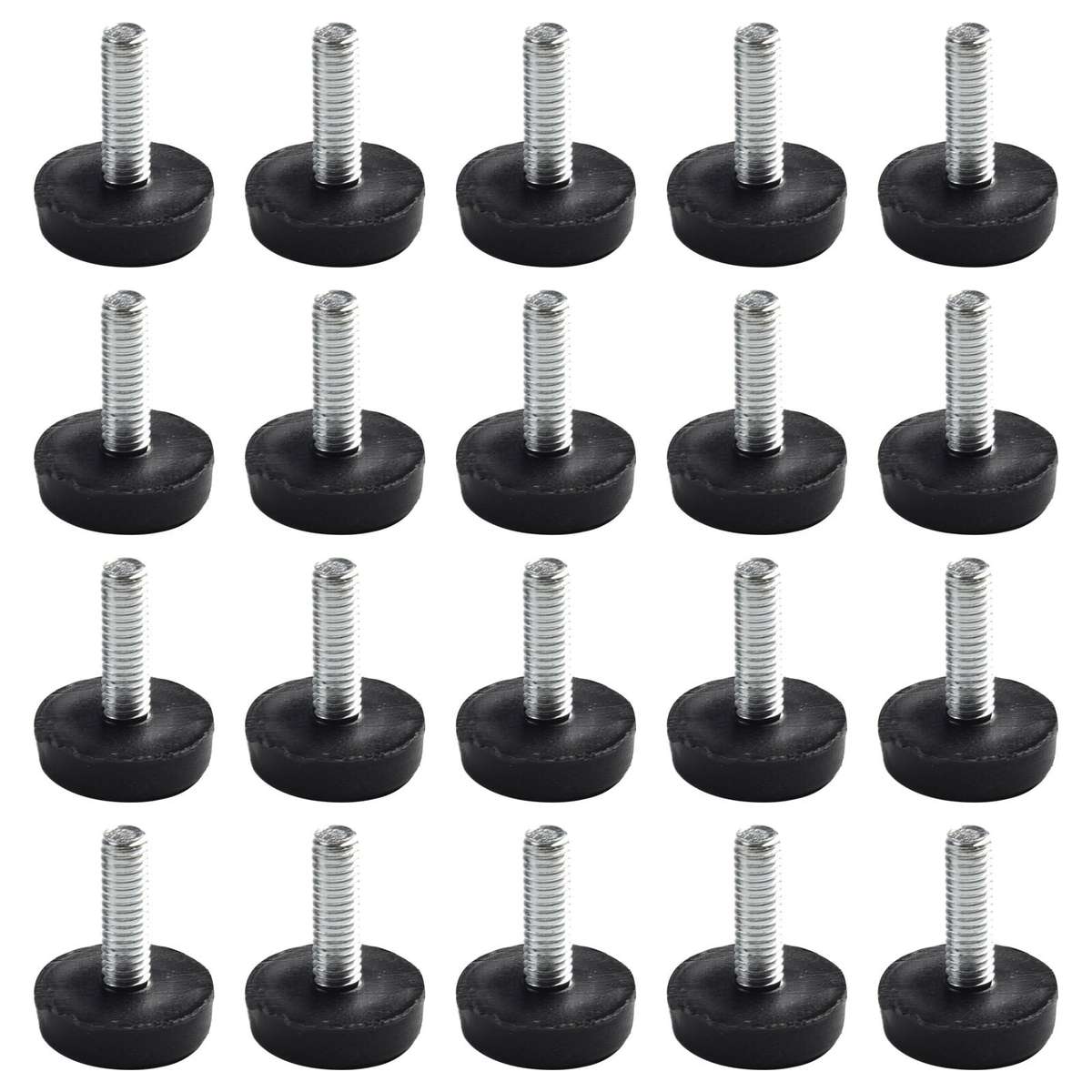 Conference Room Table And Desk Leveling Foot Pack Of 20 With M6 Thread