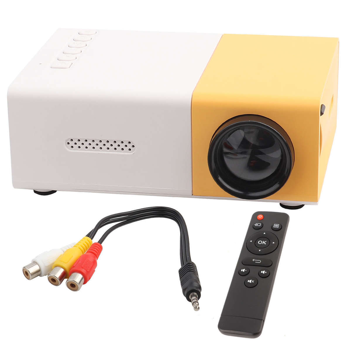 Mini Stylish Home Theater Portable LED Projector High Definition Support 108 New