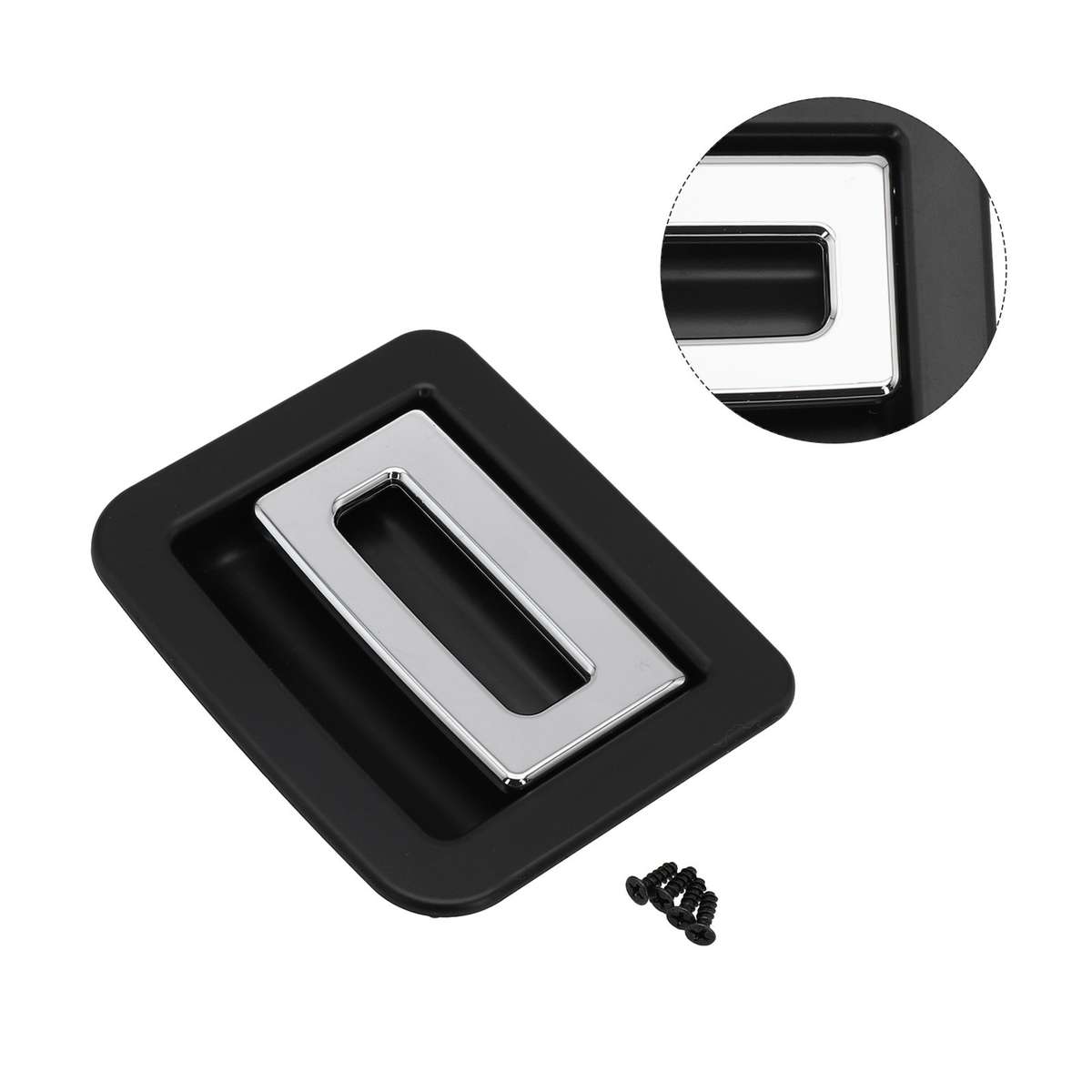 Custom Made For For Cayenne Black Spare Tire Trunk Floor Handle Cover