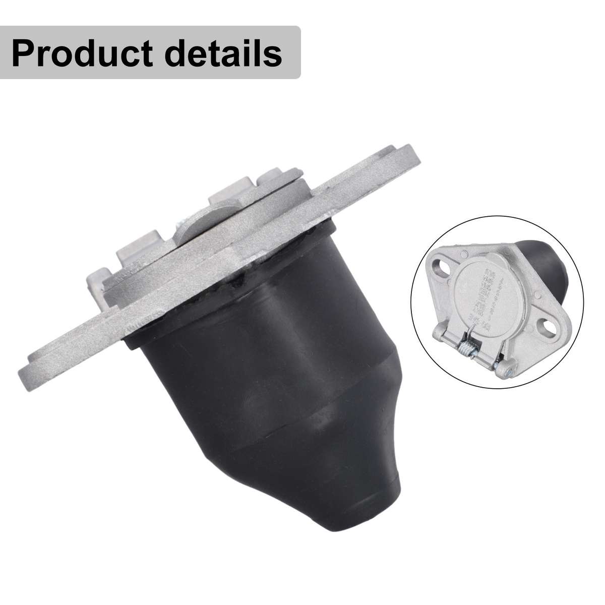 7 Pins Socket For Semi Trailer Truck Light Connector Round Split Pin Receptacle