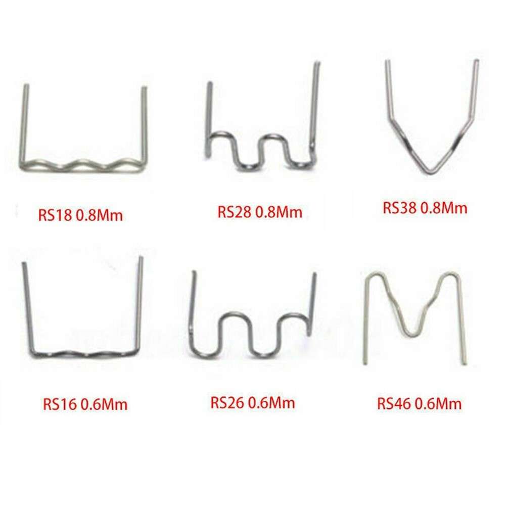 1200PCS 0.6/0.8mm Hot Stapler Staples For Plastic Welder/Car Bumper Repair Kit