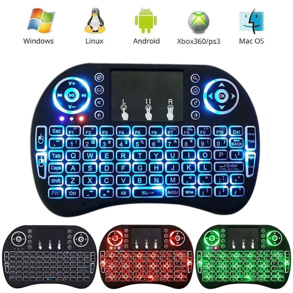2.4G Mini Backlit Wireless Touchpad Keyboard Air Mouse For PC Pad Android TV Box