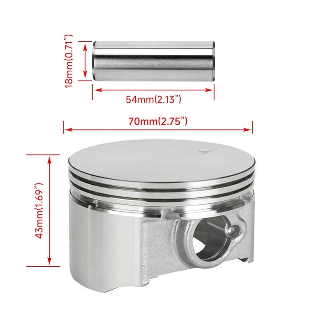 Flat Top Piston Kit Engine Performance Upgrade Perfect Fit For Predator Engines