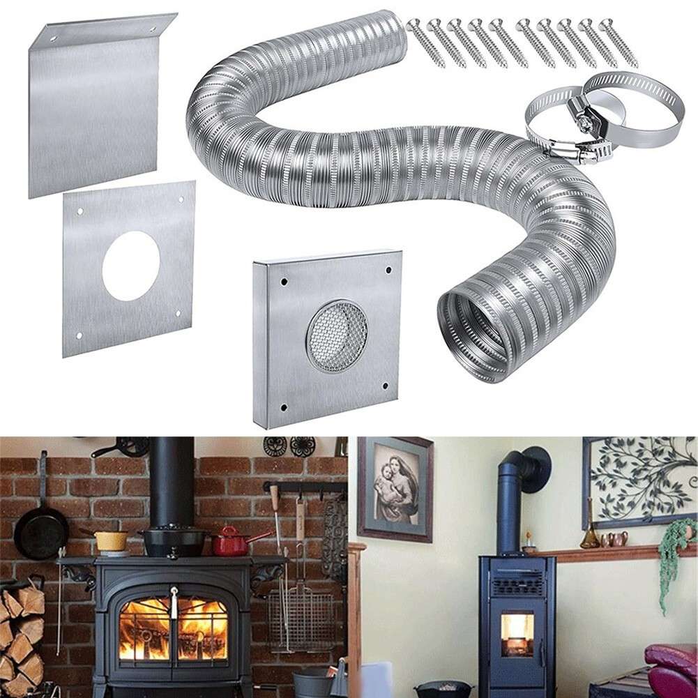 Sleek Design 2 Inch Diameter Pellet Stove Fresh Air Intake Hose Assembly