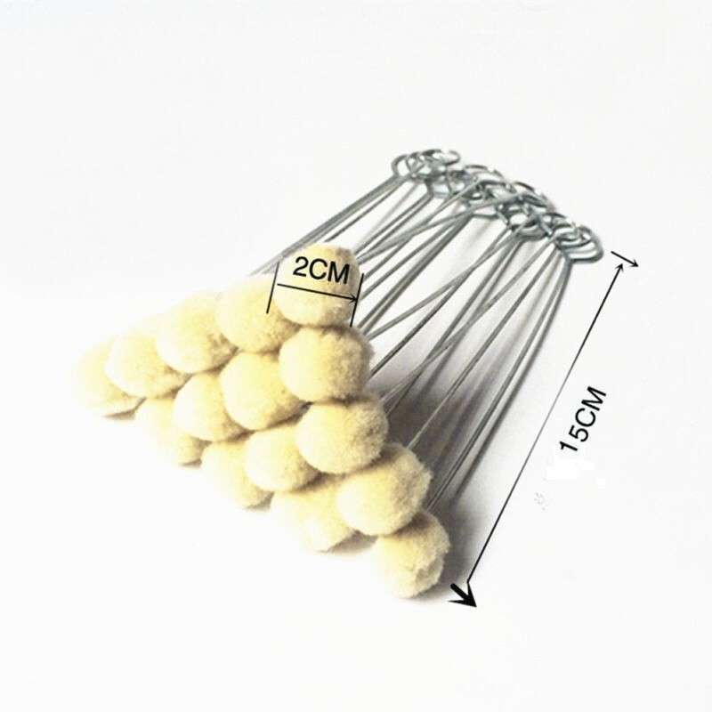 100x DIY Leathercraft Wool Leather Dye Dauber Finish Applicator Tool Kit Home