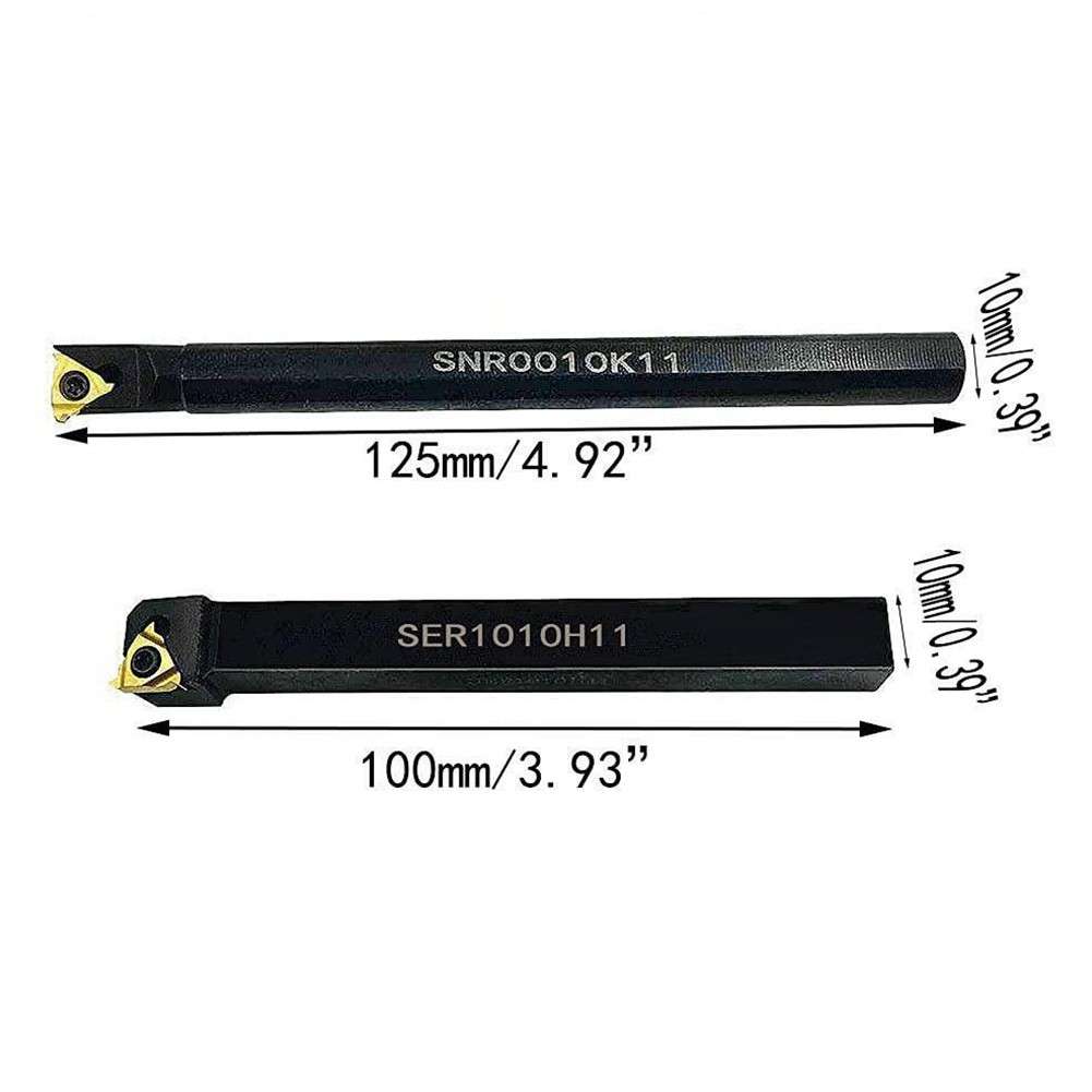 Threading Tool Holder 1 Set 11ER AG60 Alloy Steel External-Inter