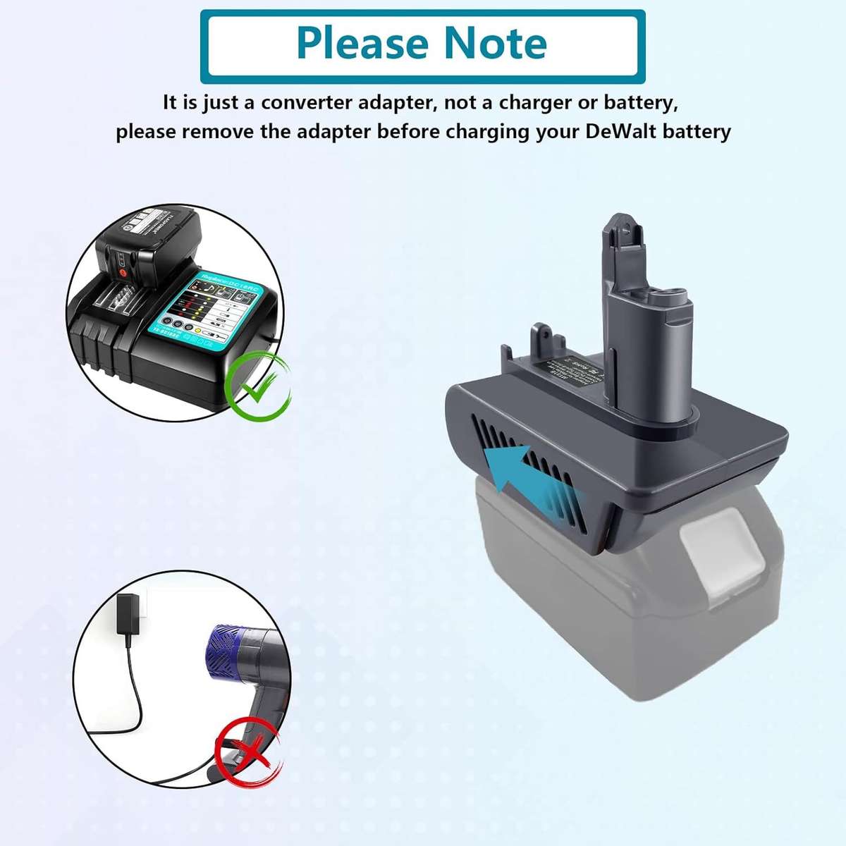 for Dyson DC31 Type B Battery Adapter for Makita 18V Battery to DC35 DC34 Vacuum