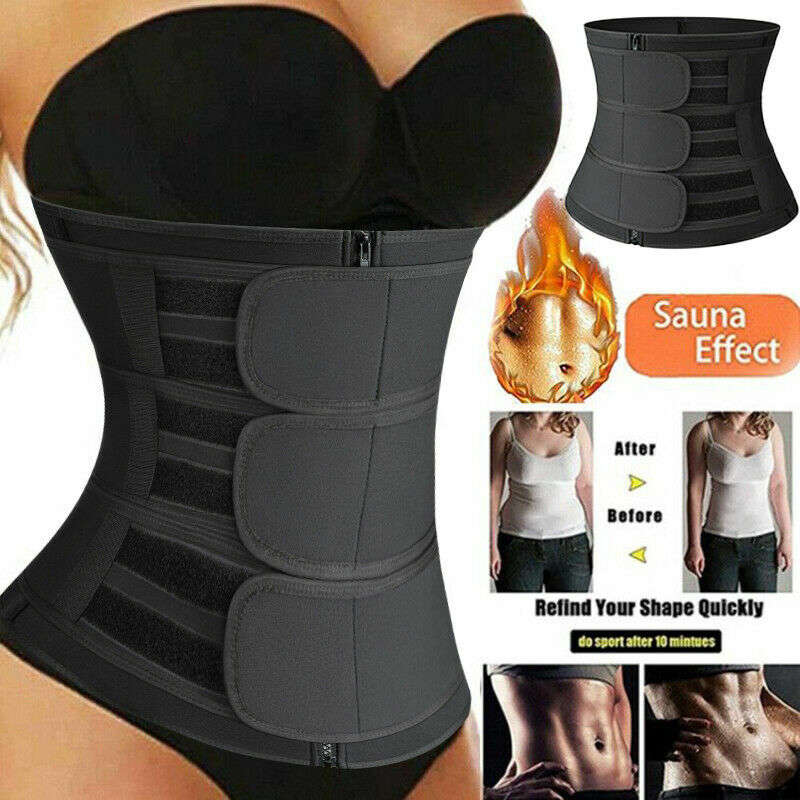 Waist Training Corset with Sauna Effect-Black