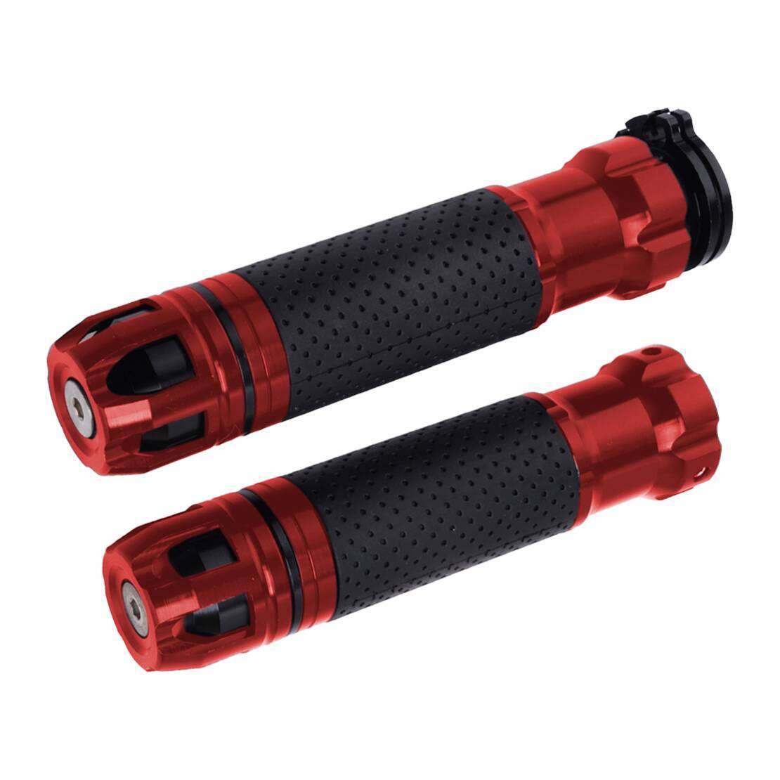 Pair 7/8" Motorcycle Rotatable Throttle Handlebar Handle Bar Hand Grips New