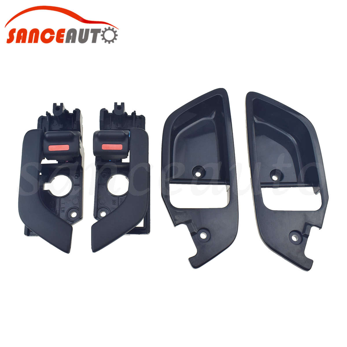 4pc Inside Interior Door Handle & Cover Right Left for Hyundai Tiburon 2003-2008