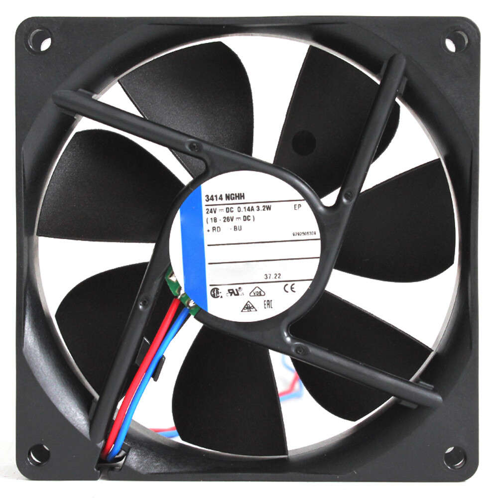 For Ebmpapst 3414NGHH 92*92*25mm Cooling Fan 24V 0.14A 3.2W