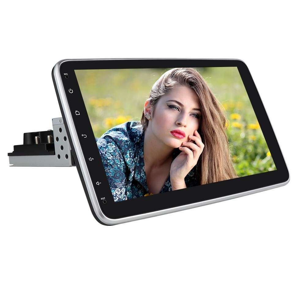 Single 1Din Apple Carplay Stereo Radio DSP BT5.0 GPS Navi Wifi Rotatable Screen