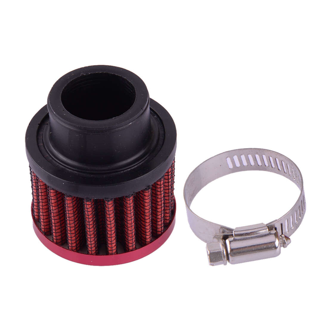 Universal 25mm Dia Air Filter Cleaner with Clamp for Motorcycle Car Truck 1pc