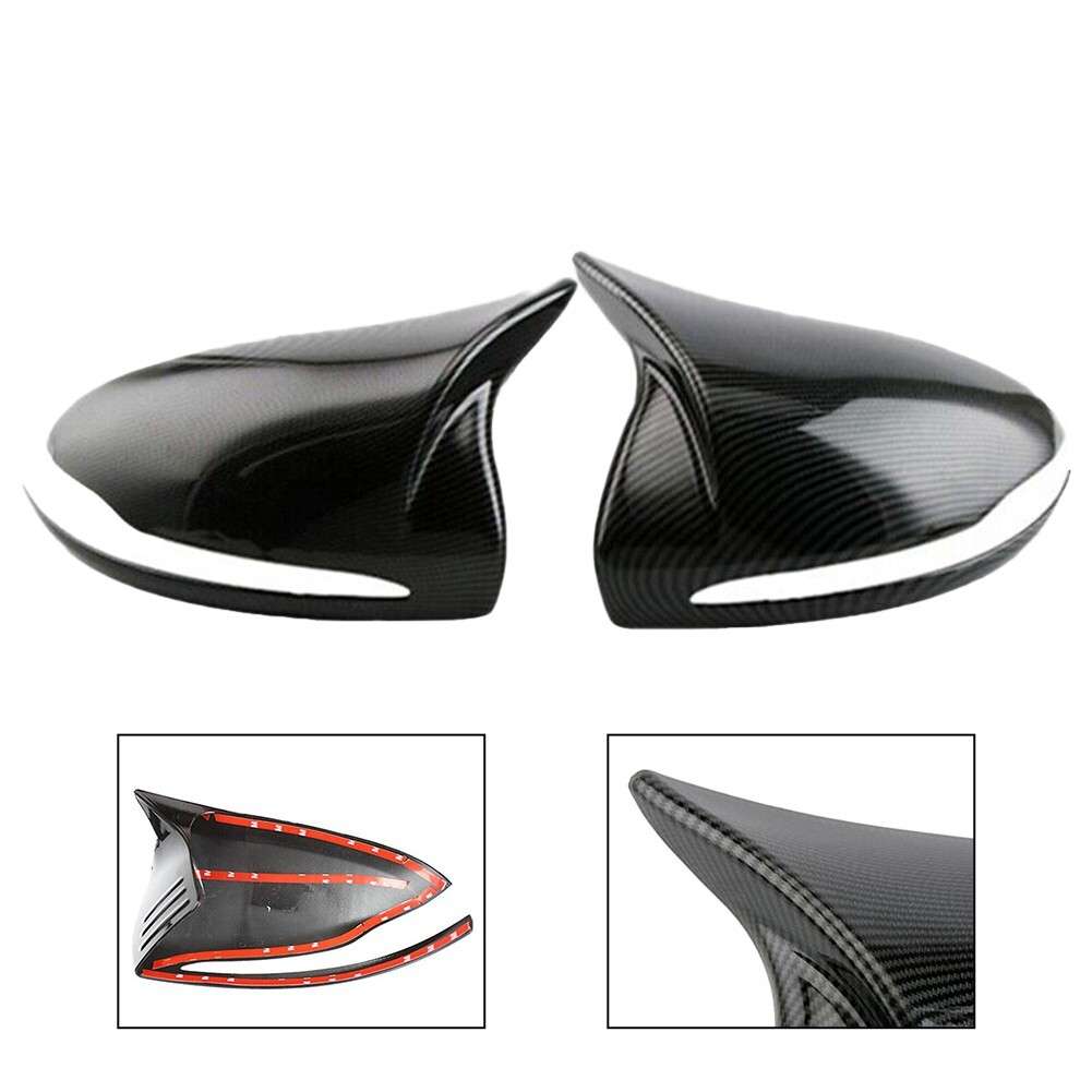 Carbon Fiber Side Rearview Mirror Cover Cap For Mercedes For Benz C E S GLB