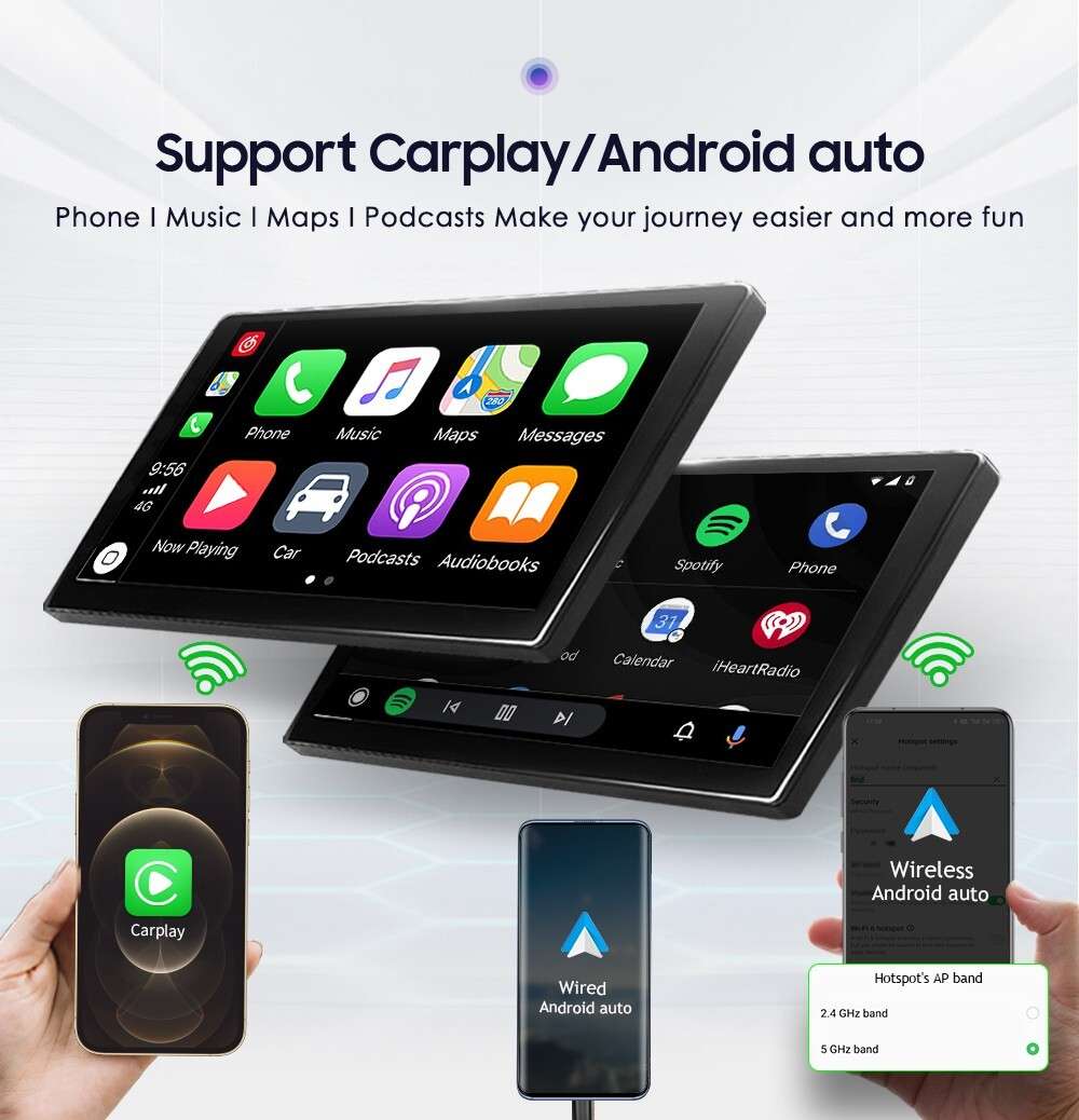 Car GPS Radio Carplay 9" Android 13 For Ford Transit Tourneo Custom 2013-2021 BT