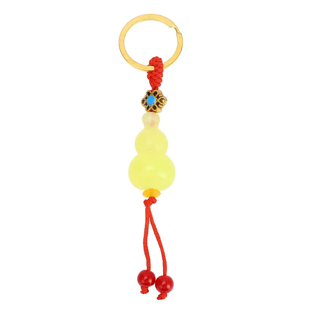5Pcs Gourd Keychain Exquisite Craft Sturdy Multifunctiona