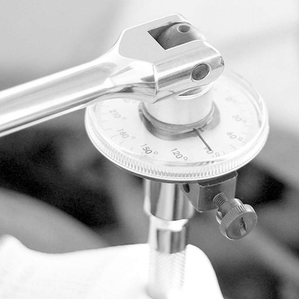 1/2 Inch Drive Torque Angle Gauge Meter 0-360 Degrees Measurer-Tools Wrench