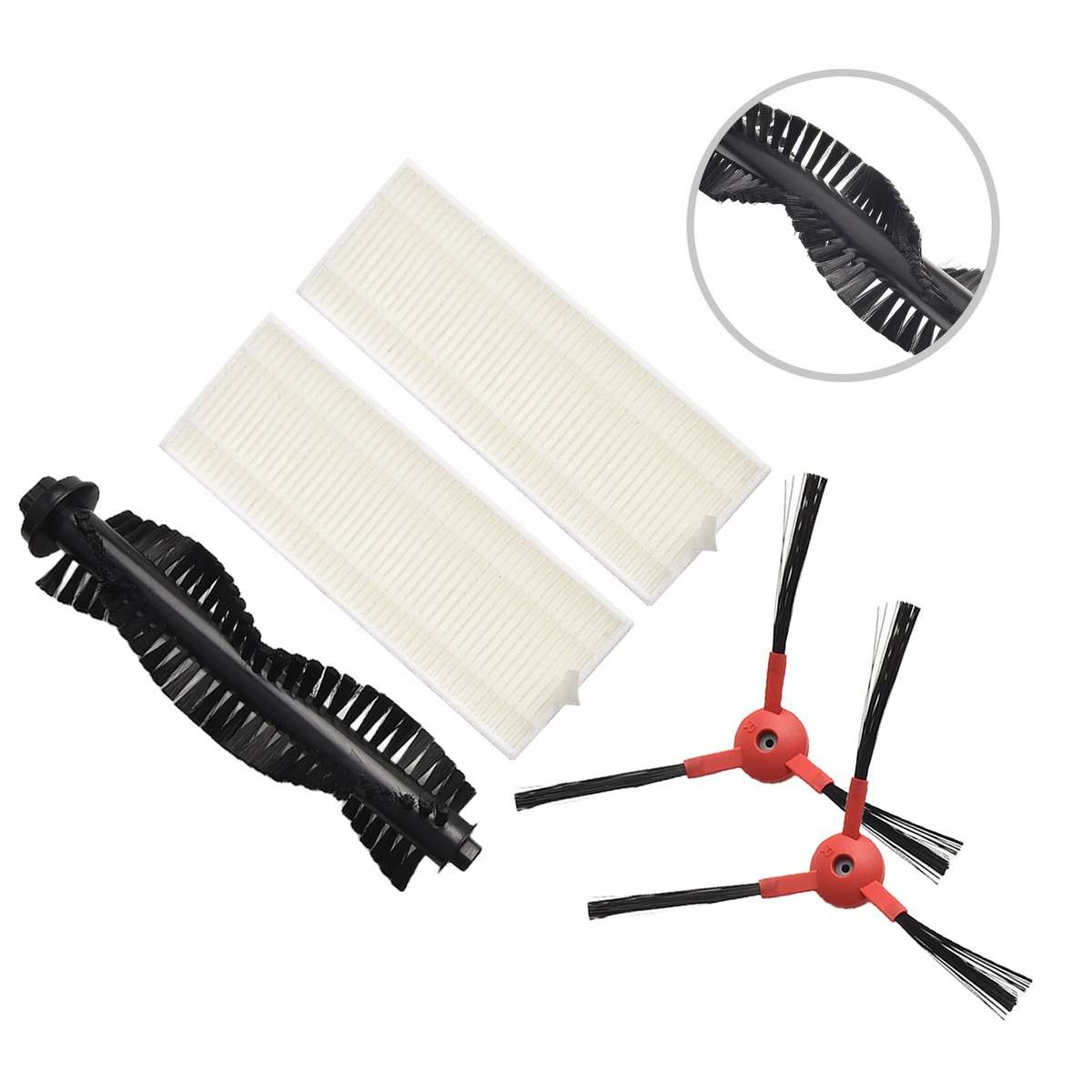 High Quality Roller Brush And Side Filter Kit For AiRROBO P10 Vacuum Cleaner