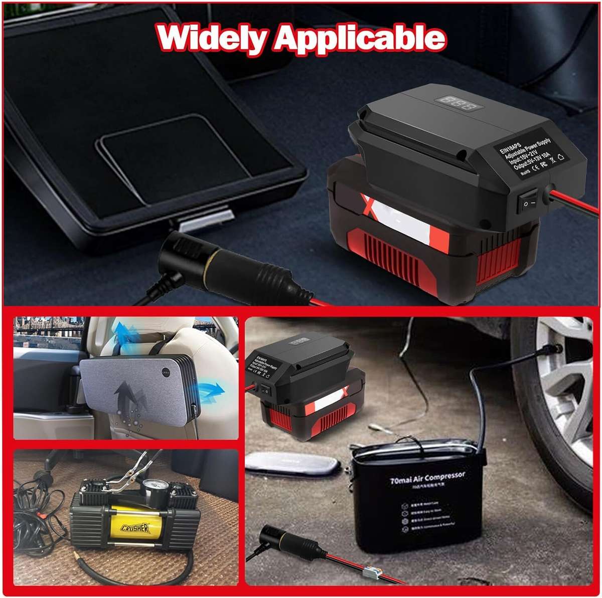 DC 18V to 12V Step Down Converter Adapter for Einhell Buck Converter Regulator