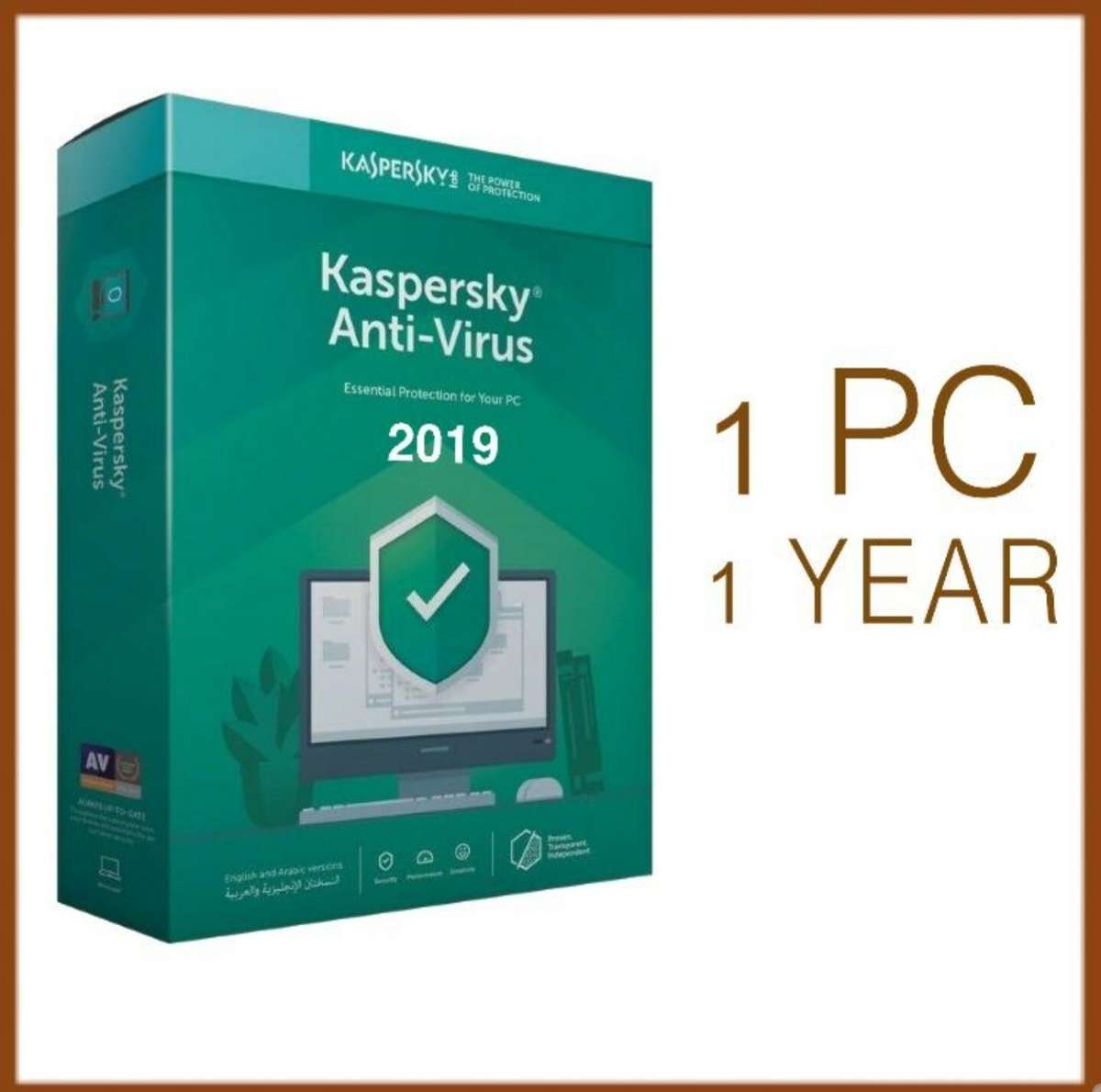 Kaspersky Anti-Virus 2019 1 PC Device 1 Year - Global License Activation Key