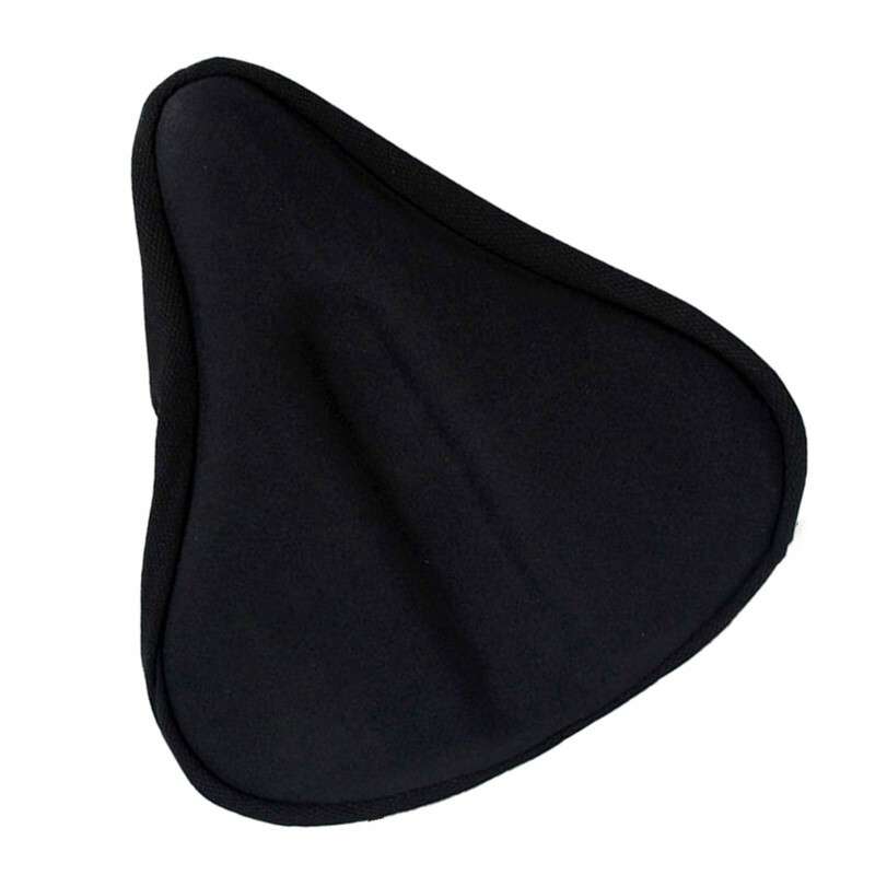 Exercise Bike Seat Gel Cushion Cover For Large & Wide Bicycle Saddle Pads Bike