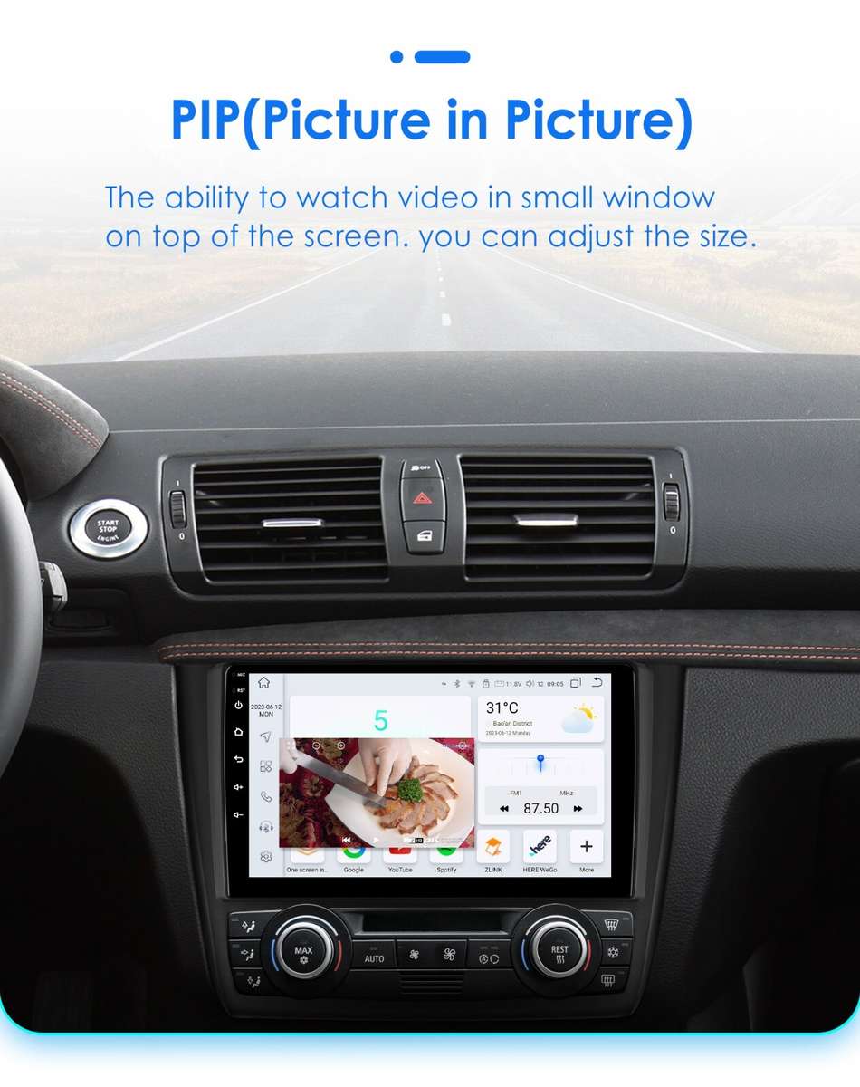 6+64GB FOR BMW 1 SERIES E88 E82 E81 E87 ANDROID 12 CAR RADIO CARPLAY GPS Navi AM