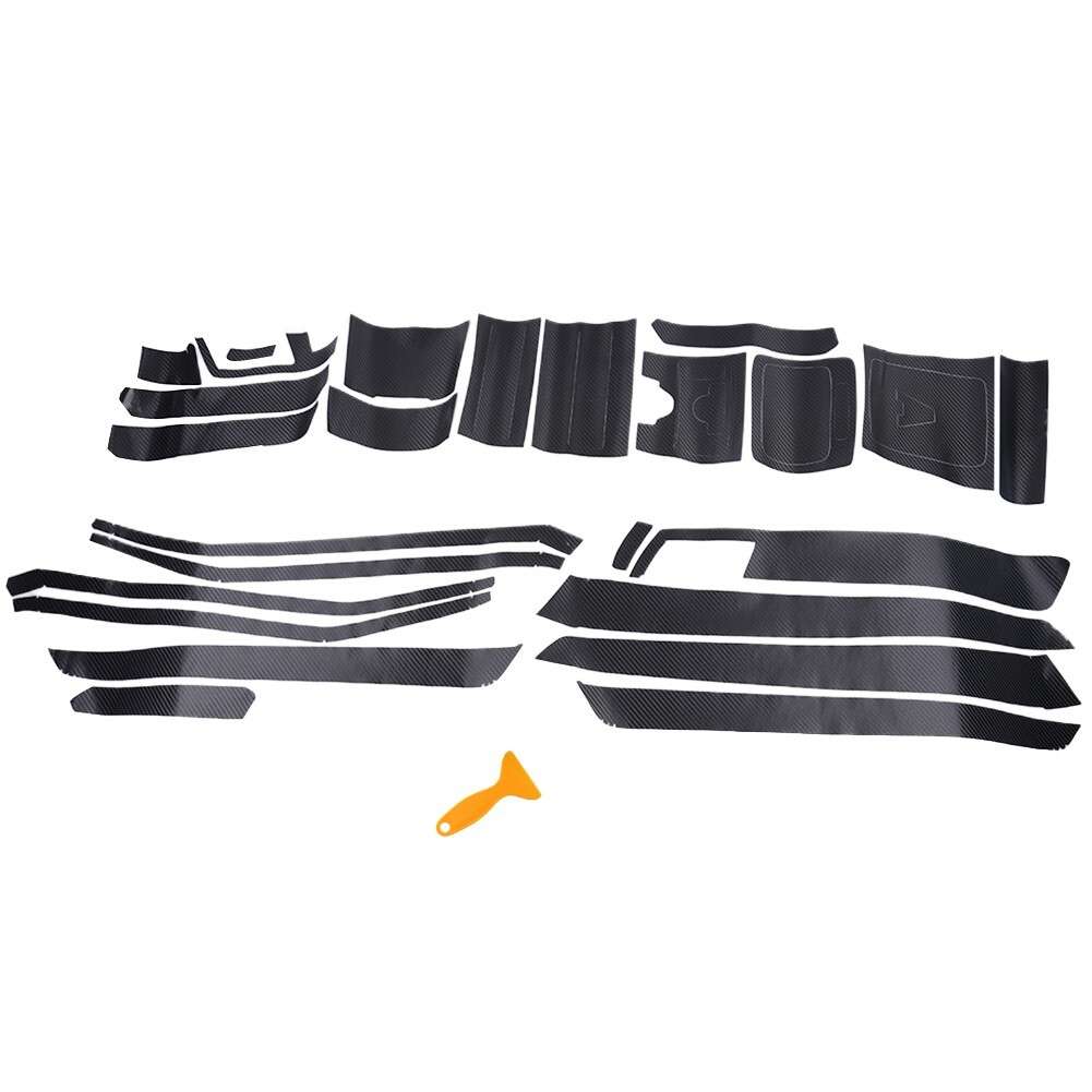 3D-Carbon Fiber Pattern Interior DIY Trim Decals For Mercedes Class,E,W212