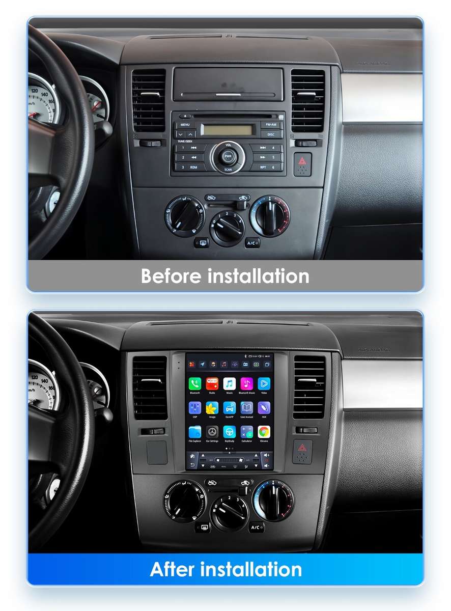 9.7'' 8-Core Android 13 Car Radio For Nissan Tiida 2005-2013 GPS Stereo WiFi RDS