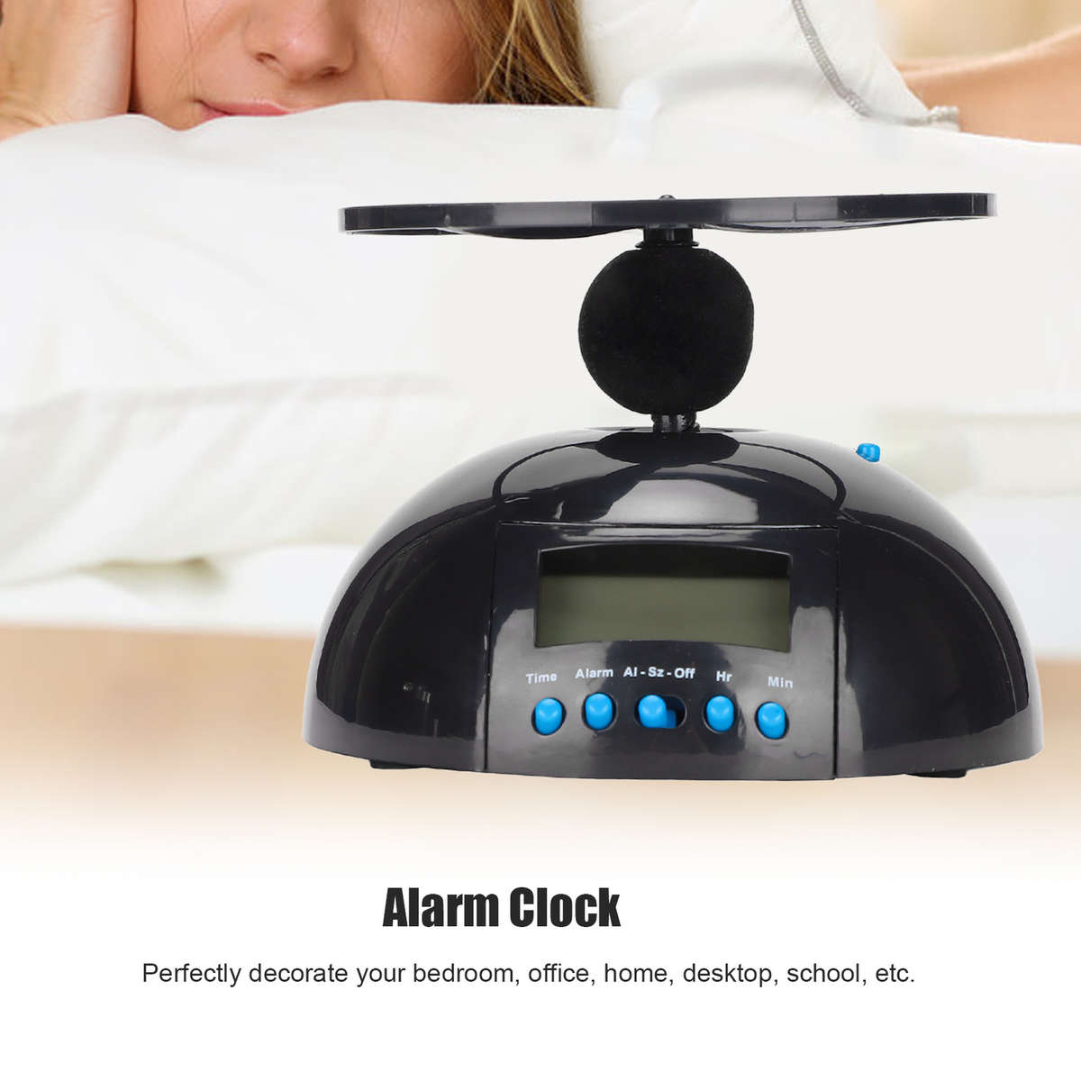 Electronic Clock Multipurpose Run Away Flying Alarm Clock For Bedroom Office New