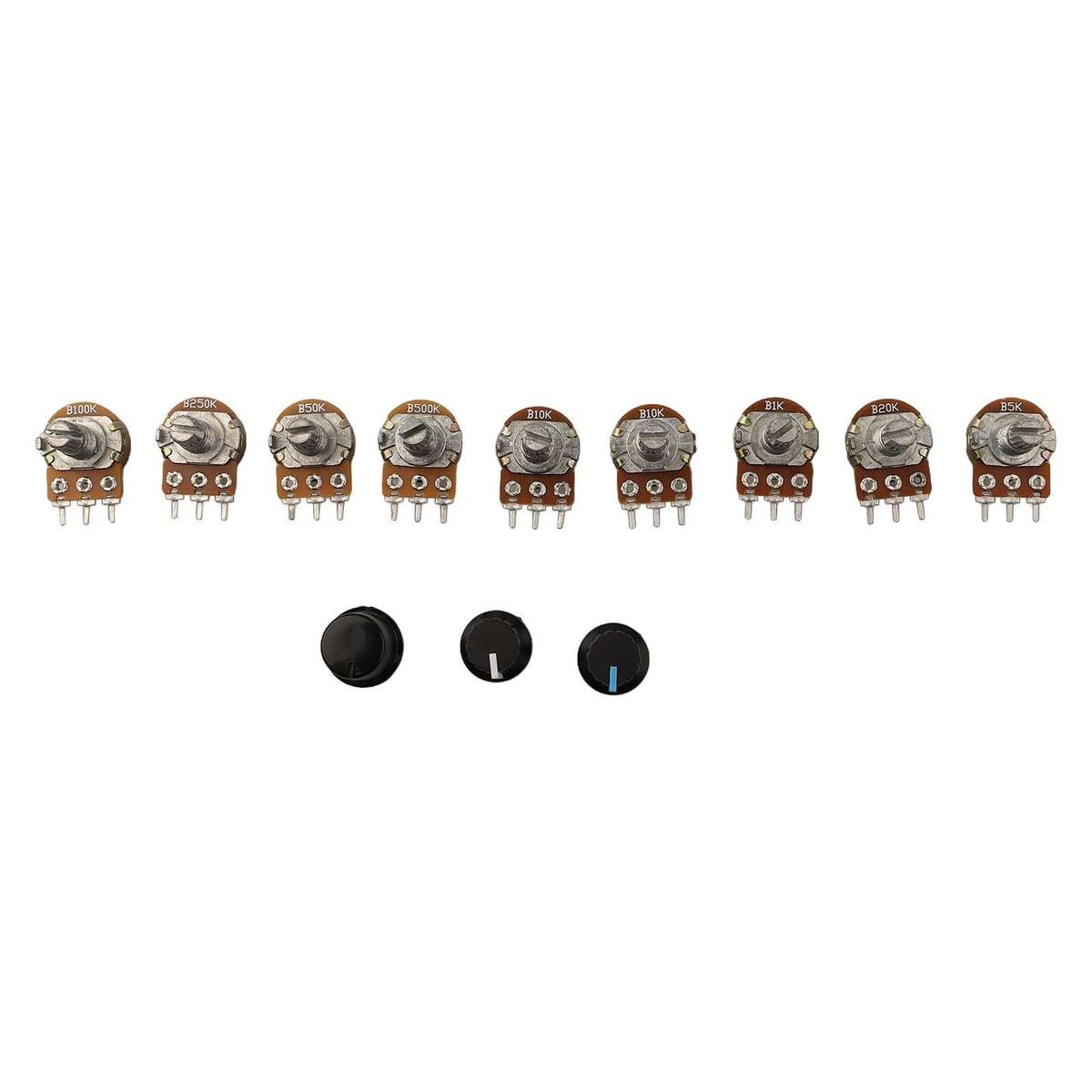 Convenient 100PCS Rotary Potentiometer Kit For Personal For Audio Equipment