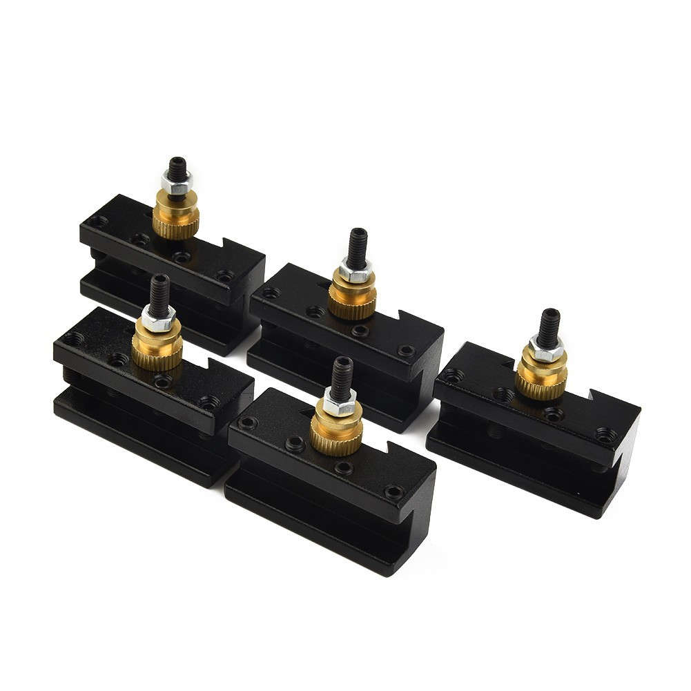 5Pcs 1/4-1/2 Mini Lathe Quick Change Post Facing Milling Turning Tool Holder