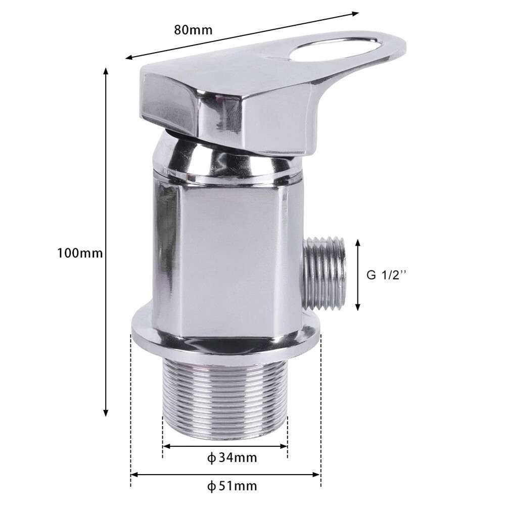 Robust Shower Mixer Tap Zinc Alloy Valve Designed For RV And Camper Use