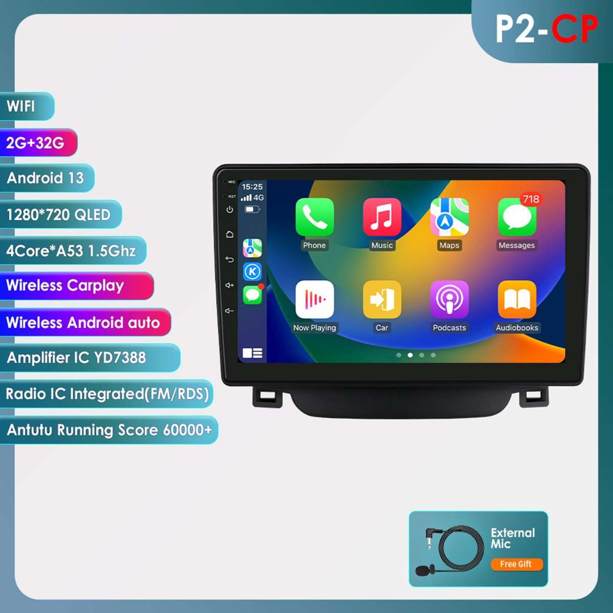 Android 13 Car Radio Multimedia GPS Carplay for Hyundai i30 Elantra GT 2011-2017
