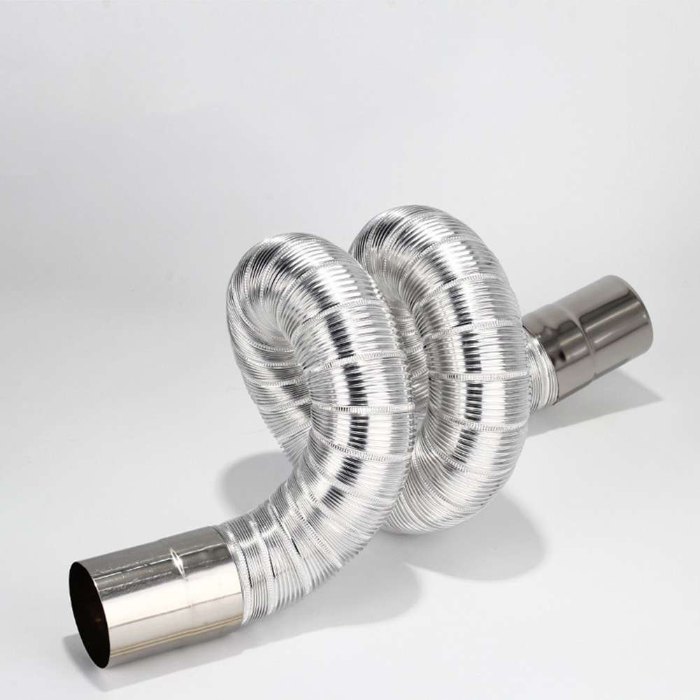 Adjustable Stainless Steel Flue Pipe For Interior Water Heaters 50mm Bend