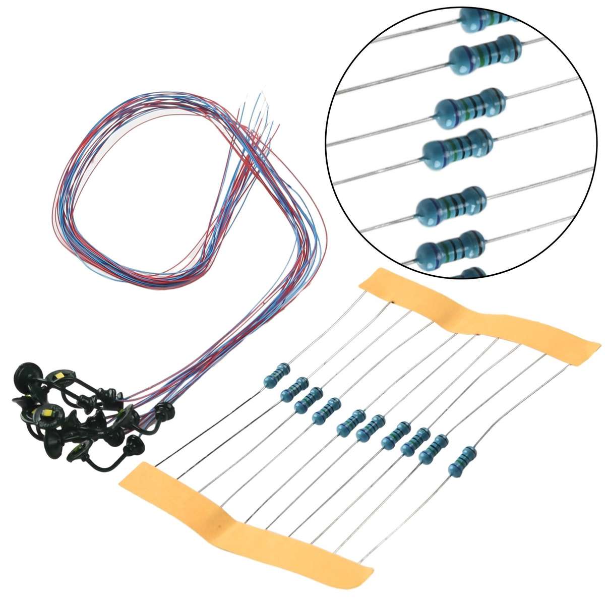 10x HO Scale 1:87 Street Bracket Lights Model Wall Lamp Posts LED-Building-K
