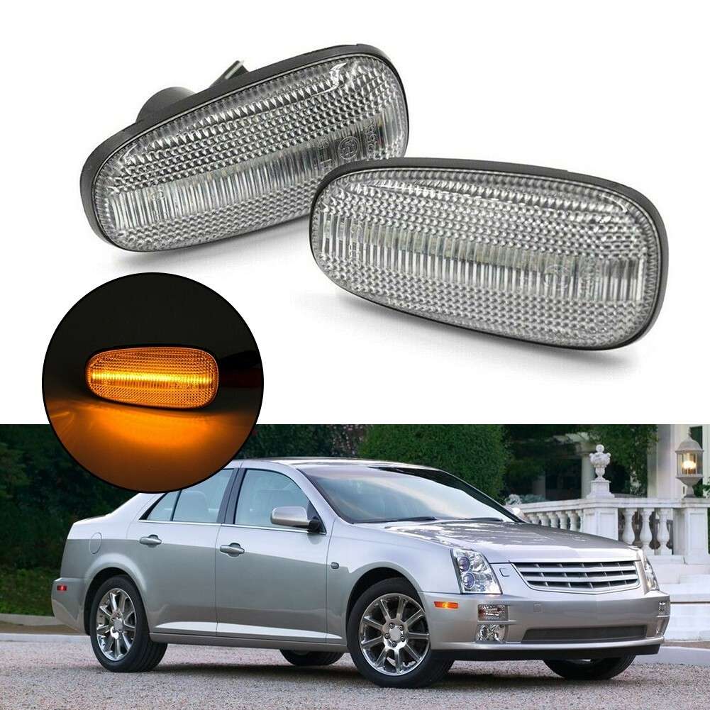1 Pair For STS 05-11 Fender Side Marker Light 12V LED Turn Signal Lamp