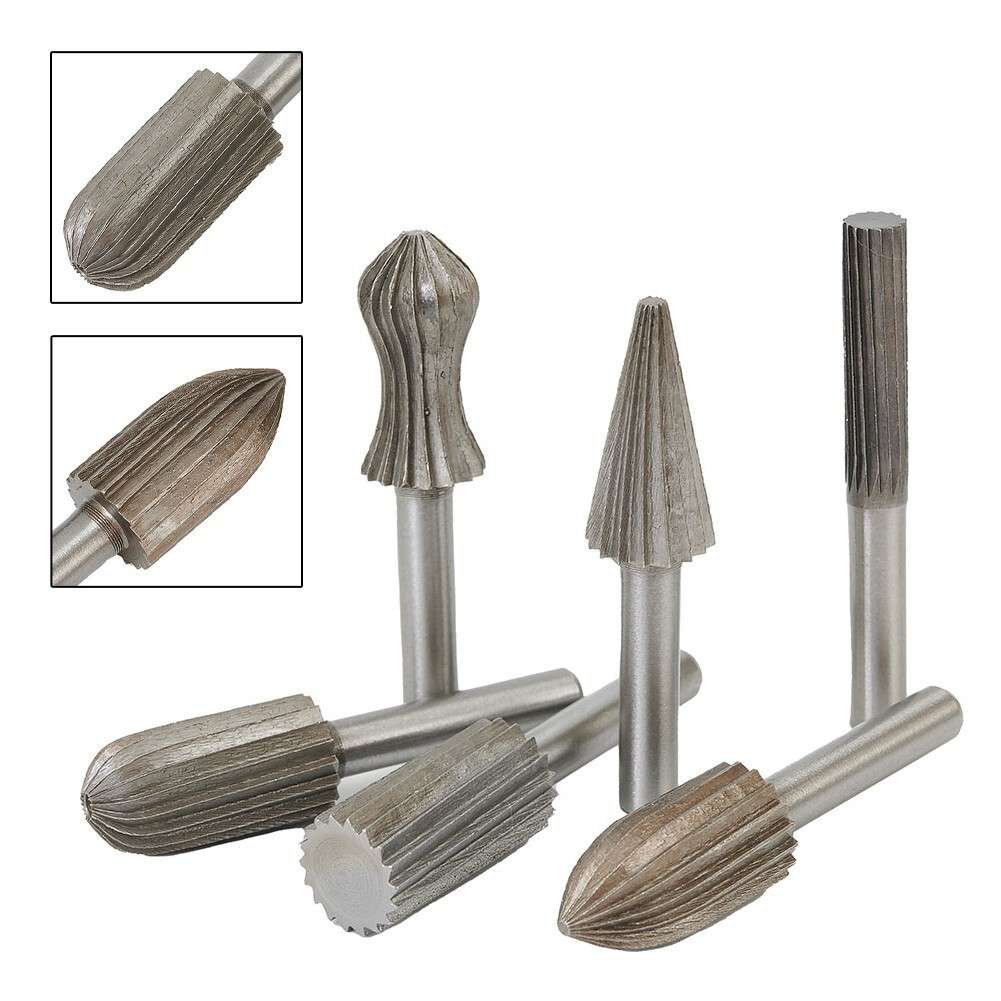 Precision Tungsten Carbide Burrs Set 6 Piece For Resin And Animal Bones Carving