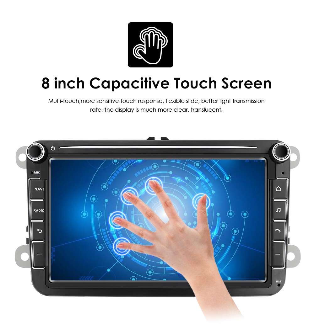 32GB For VW Golf MK5 6 Jetta Polo Apple Carplay Android 13 Car Radio GPS +Camera