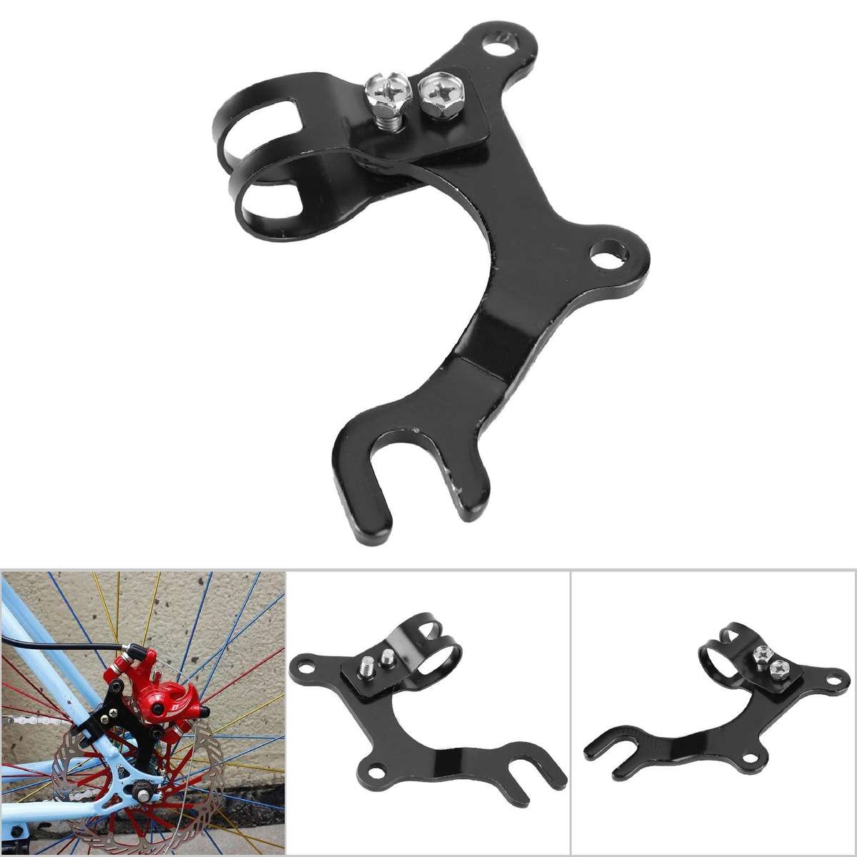 Disc Brake Modification Bracket Frame Adapter Mounting Holder CW
