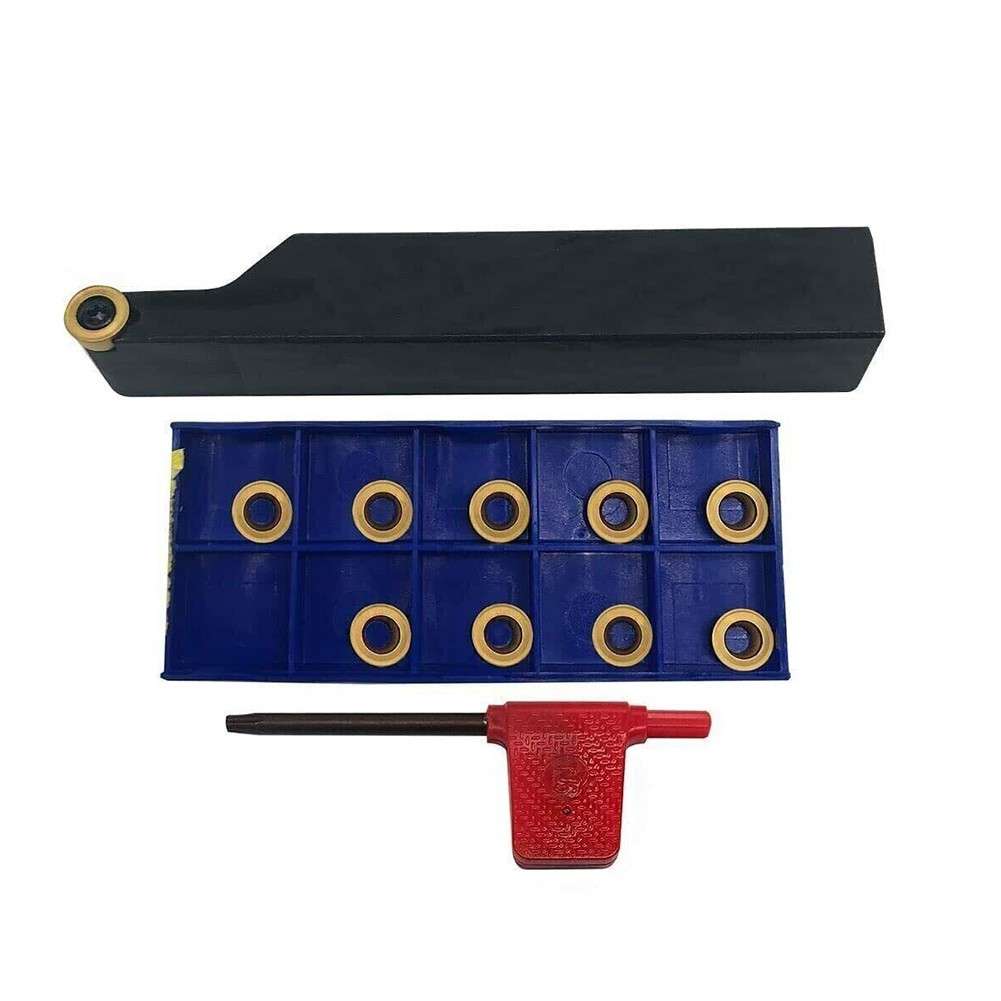 5/8 SRACR1616H10 Lathe External Turning Tool Holder +RCMT10T3MO Inserts,R5-Rou
