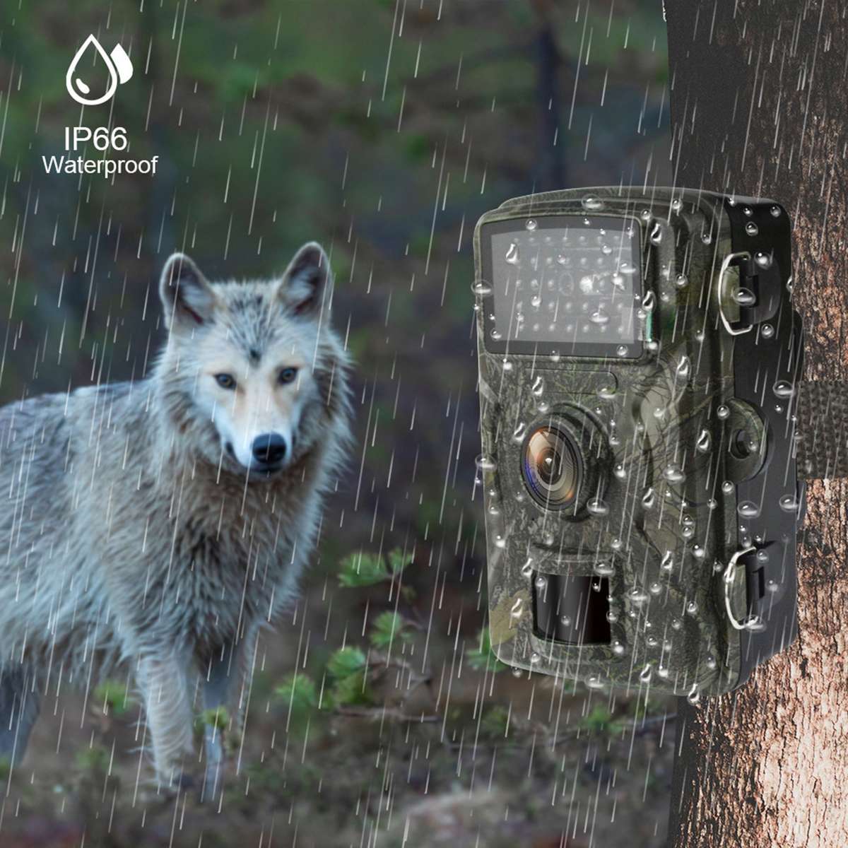 High Resolution Hunting Trail Camera 16MP Fast Trigger Speed Waterproof