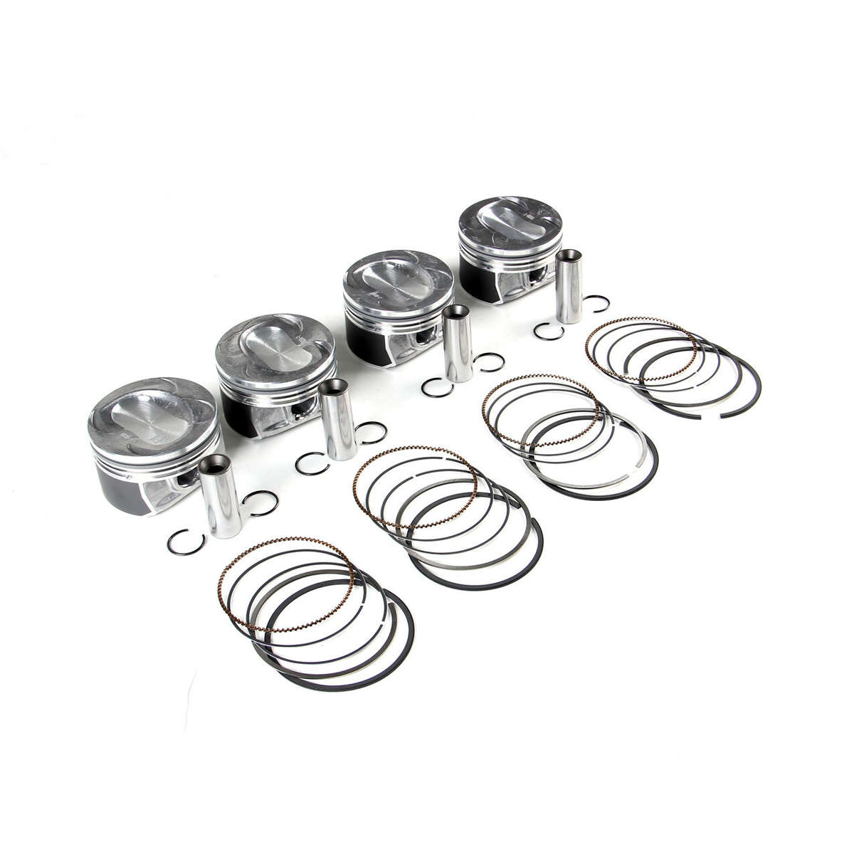 4PCS Piston&Ring Set 1.4TSI Ø76.5mm For VW Jetta Golf Tiguan 1.4TS 03C107065CK