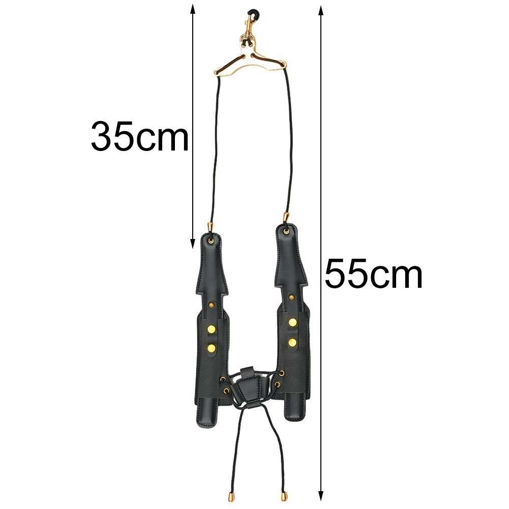 Saxophone Strap Leather Adjustable Shoulder Strap For Tenor Alto Sax-Accessorie