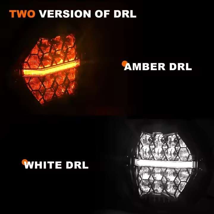 7 inch LED Projector Headlight w/Two Version DRL For Harley Davidson motorcycle