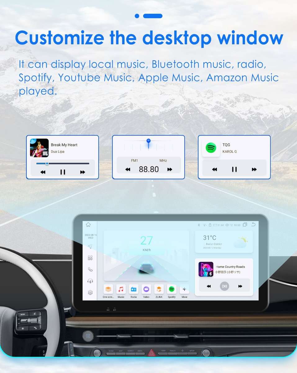 6+64GB Android12 Stereo Radio GPS 10.33"for Dodge Ram 1500 2500 3500 2013-18 DSP