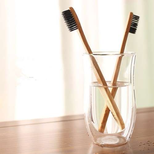 FREE SHIPPING -Bamboo Medium Toothbrush Environmentally Eco Vegan Friendly