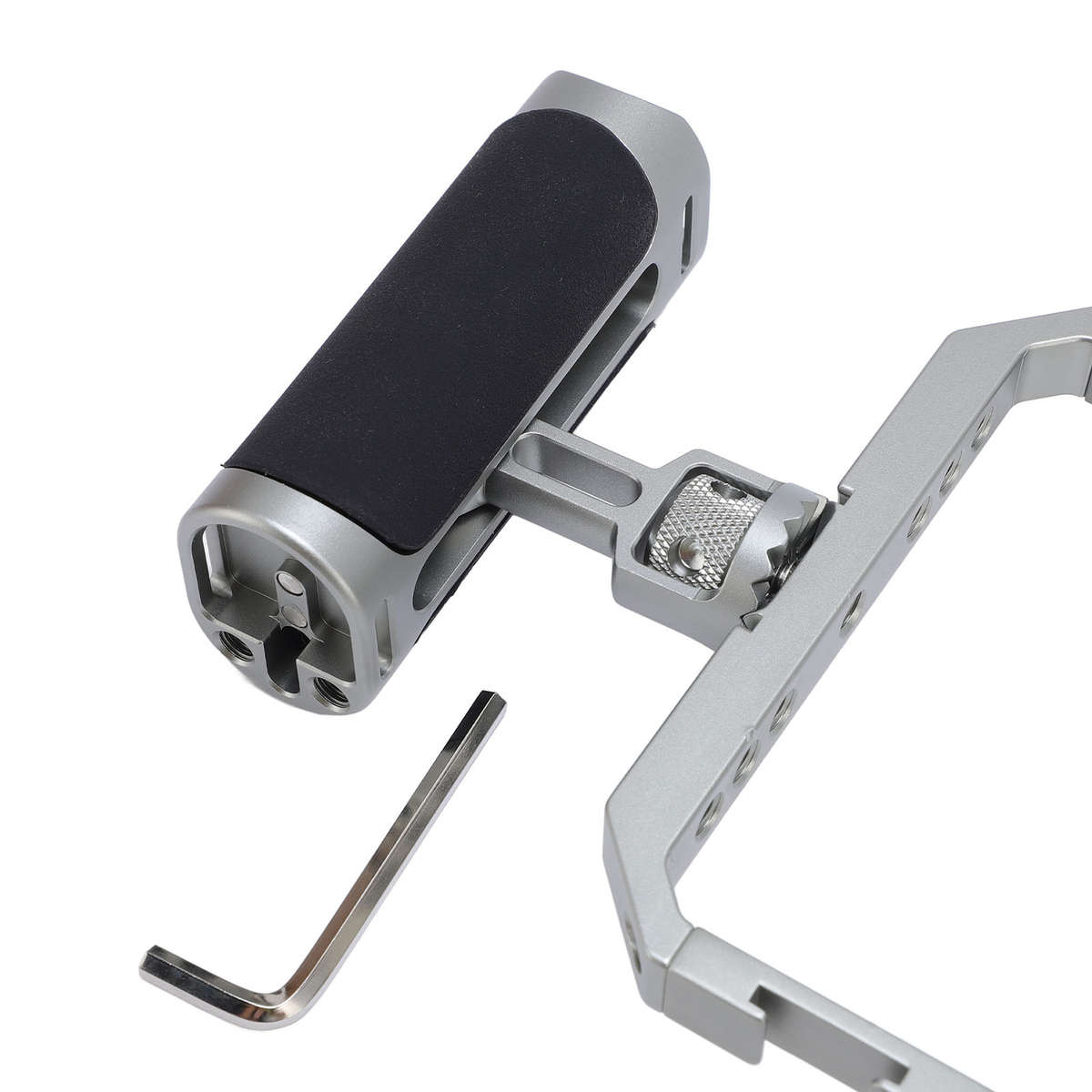 Smartphone Video Rig Kit Anti Shake Silicone Handles Handheld Phone Cage Kit