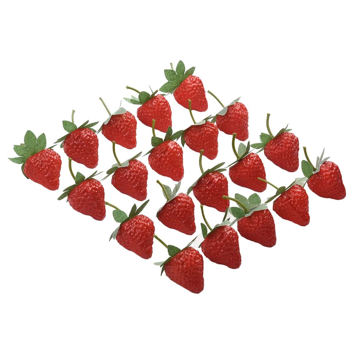 Artificial Plastic Strawberry Fruit Fake Display For Kitchen Home Foods Decor
